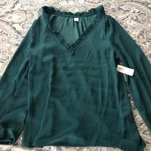 Old Navy Hunter Green Blouse